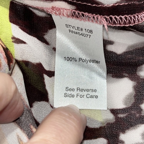 CAbi #108 Small Beguile Animal Button Front Top Shirt Blouse Sleeveless NWT - Picture 6 of 7